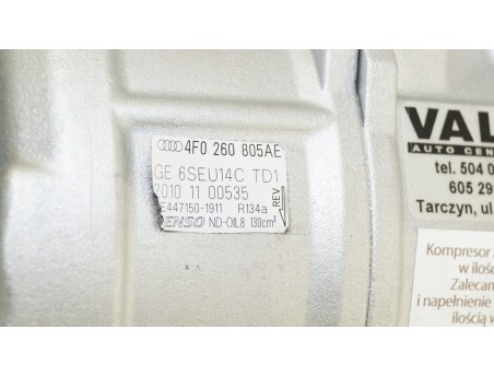 AC Compressor AUDI A4 A5 A6 Q5 SEAT EXEO 4F0260805AE