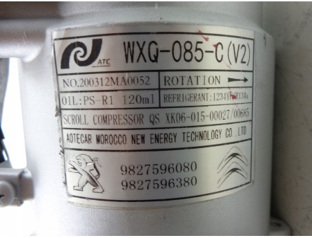 AC Compressor CITROEN C4 III PEUGEOT 208 II OPEL CORSA F 19- 1.2 9827596080
