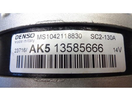 OPEL CORSA E 14- 1.2 1.4 13585666 DENSO ALTERNATOR