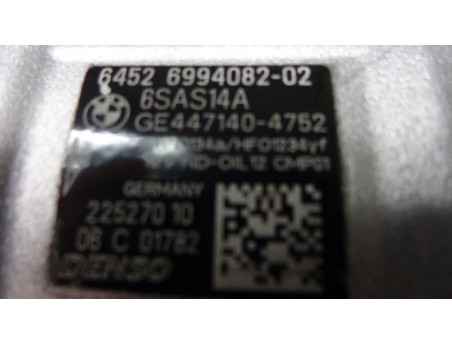 BMW 1 F20 2 F45 3 G20 F31 4 F32 5 G30 X1 X3 X4 Z4 64526994082-02 KOMPRESOR