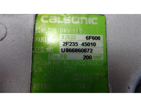 AC Compressor NISSAN MICRA K11 1.0 1.3 926006F600 2F235-45010