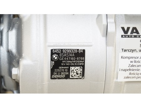 Klimakompressor BMW 1 F20 F21 F45 2 F22 F46 3 F30 4 F32 5 G30 X3 X4 64529299328