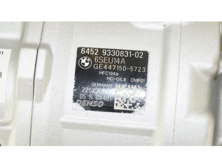BMW 1 F20 2 F22 3 E90 F30 5 F10 X1 E84 64529330831-02 KOMPRESOR