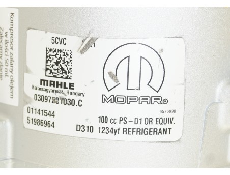 AC Compressor FIAT 500L TIPO 15- 1.6 1.3 D 51986964