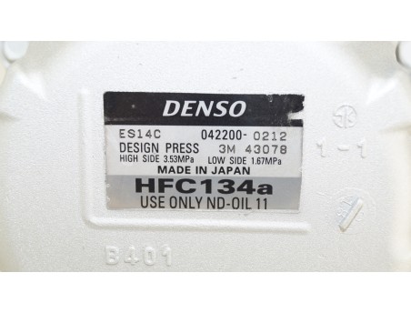 AC Compressor TOYOTA AURIS PRIUS 10- 1.8 Hybrid 042200-0212