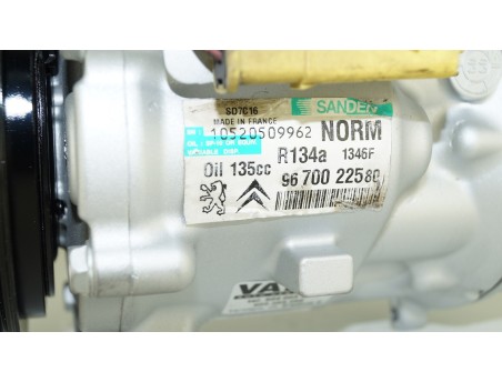 Klimakompressor CITROEN C5 C6 PEUGEOT 407 607 508 04- 2.0 2.2 HDI 9670022580