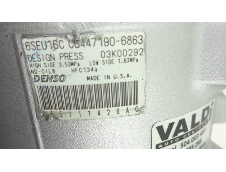 AC Compressor CHRYSLER SEBRING DODGE AVENGER JOURNEY 07- 2.0 P55111426AC