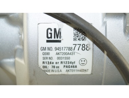 AC Compressor CHEVROLET AVEO TRAX OPEL ADAM MOKKA 94517788