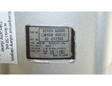 AC Compressor NISSAN PRIMERA X-TRAIL...