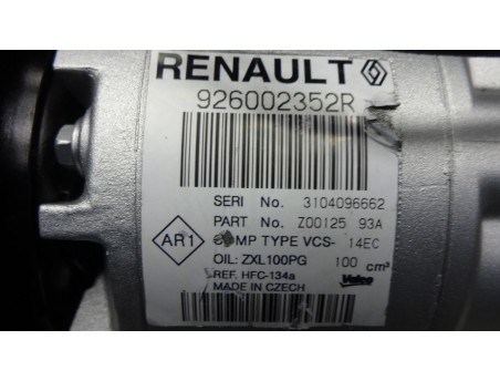 RENAULT CAPTUR CLIO IV MEGANE III 926002352R KOMPRESOR