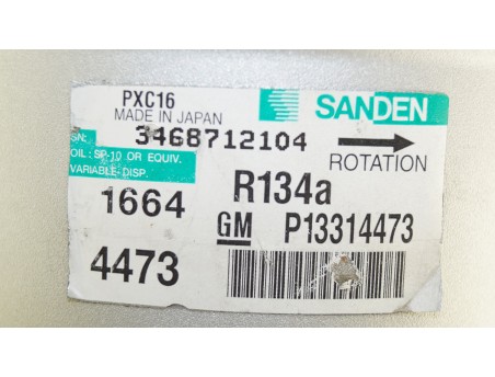 AC Compressor OPEL INSIGNIA A SAAB 9-5 13314473