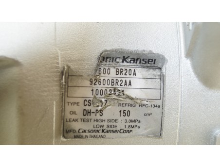 AC Compressor NISSAN QASHQAI RENAULT CLIO III MEGANE III 92600BR20A