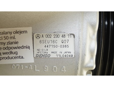 MERCEDES A-KLASA W169 B-KLASA W245 A0022304811 KOMPRESOR
