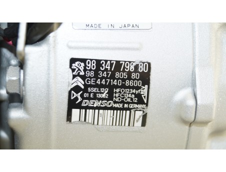 AC Compressor CITROEN C3 AIRCROSS II CROSSLAND X PEUGEOT 508 2008 9834779880