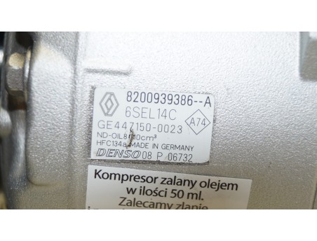 RENAULT MEGANE III SCENIC III MODUS 8200939386--A KOMPRESOR