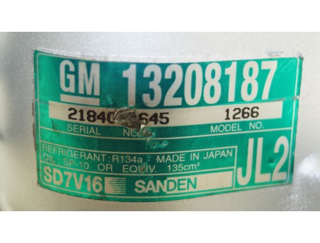 AC Compressor OPEL SIGNUM VECTRA C 13208187