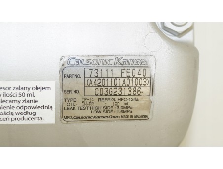 SUBARU IMPREZA 1.5 1.6 2.0 2.5 73111-FE040 KOMPRESOR