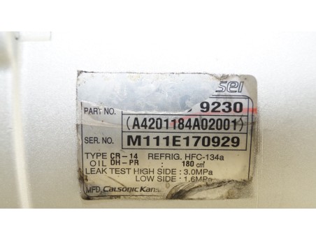 AC Compressor ISUZU D-MAX 2.5 3.0 898083-9230