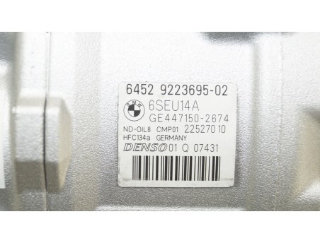 AC Compressor BMW 1 F20 2 F22 3 F80 E91 4 F32 X3 F25 X4 F26 64529223695-02