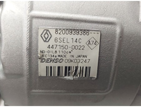AC Compressor RENAULT MEGANE III MODUS SCENIC III 8200939386