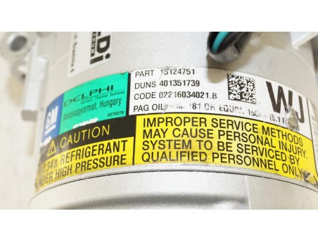 AC Compressor OPEL ASTRA H ZAFIRA B 04- 1.7 CDTI 13124751