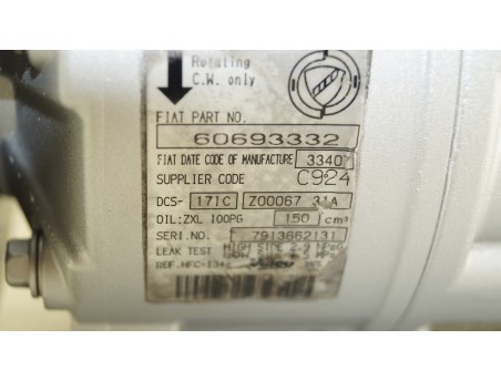 AC Compressor ALFA ROMEO 159 BRERA SPIDER 60693332