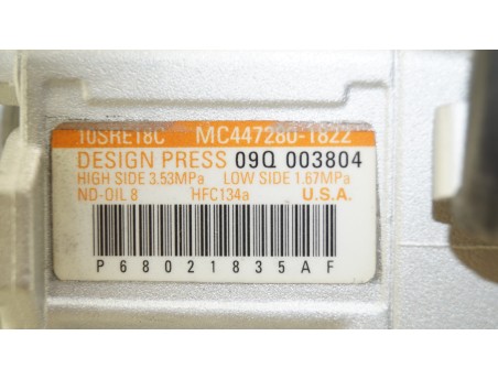 JEEP GRAND CHEROKEE IV 10- 3.0 P68021835AF KOMPRESOR