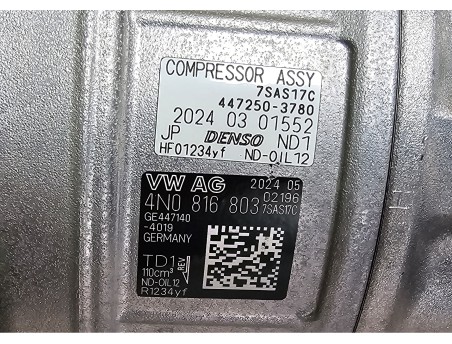 New AC Compressor AUDI SQ8 RS Q8 A8 A8L S8 BENTAYGA URUS CAYENNE 4N0816803