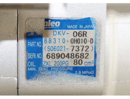 Klimakompressor CITROEN C1 PEUGEOT 107 TOYOTA AYGO 1.0 88310-0H010-D