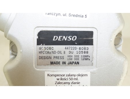 Klimakompressor TOYOTA YARIS I VERSO 99- 1.5 447220-6063