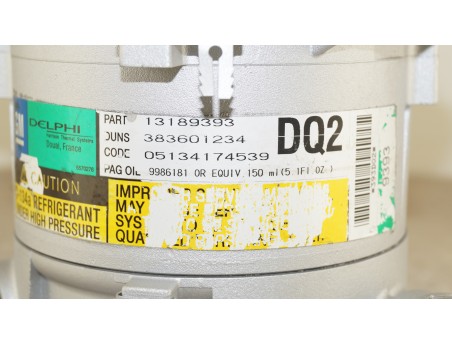 AC Compressor OPEL ASTRA H ZAFIRA FAMILY B 13189393, DQ2