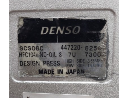 AC Compressor TOYOTA YARIS I VERSO DAIHATSU CHARADE IV 447220-6250