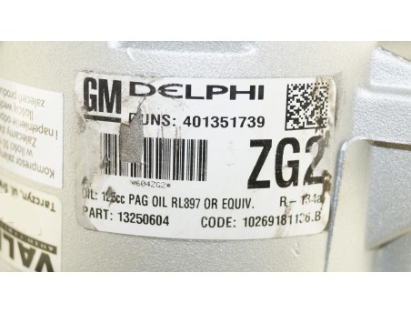 AC Compressor OPEL ASTRA J INSIGNIA A 1.6 1.8 2.0 13250604, ZG2