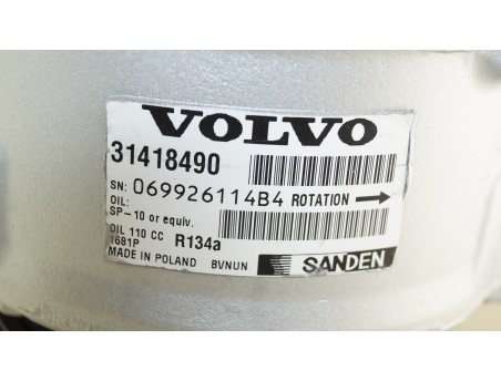 VOLVO S60 S80 V70 XC70 31418490 1681P KOMPRESOR