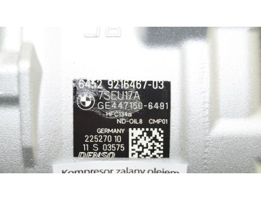 Klimakompressor BMW 1 F20 3 F30 4 F36...