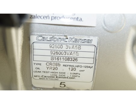 NISSAN MICRA IV NOTE 1.2 926003VA5B KOMPRESOR