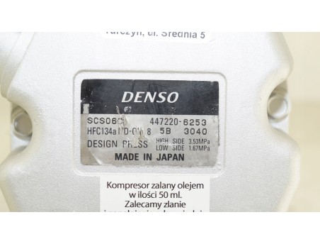 TOYOTA YARIS I VERSO 99- 447220-6253 KOMPRESOR