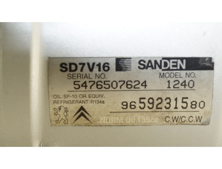 CITROEN NEMO XSARA PEUGEOT 607 807 FIAT LANCIA 9646416780 KOMPRESOR