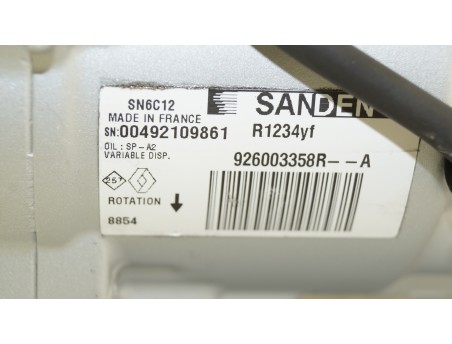 AC Compressor RENAULT CAPTUR I-II CLIO IV-V 926003358R