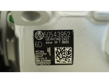 AC Compressor ALFA ROMEO GIULIA STELVIO 16- 2.2 D 50543952