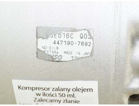 MERCEDES A-KLASA W169 B-KLASA W245 447190-7692 KOMPRESOR