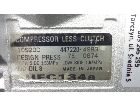 CHRYSLER VOYAGER IV JEEP CHEROKEE 2.5 2.8 447220-4983 KOMPRESOR