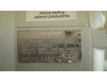 Klimakompressor SUZUKI SWIFT V 1.2 1.4 17 R.- 95201-52RA0, 447280-3582
