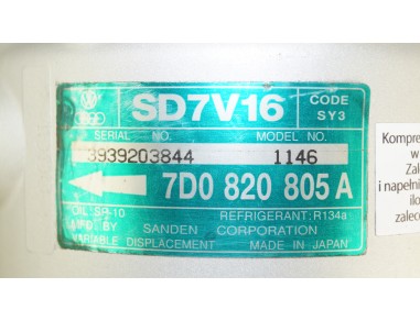 AC Compressor FORD GALAXY SEAT...