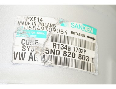 AC Compressor AUDI SEAT SKODA VW...