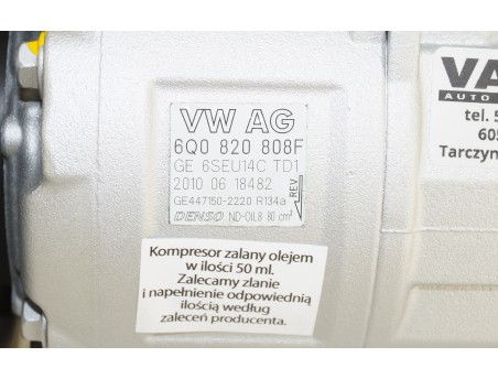 Klimakompressor AUDI SEAT SKODA VW 6Q0820808F 447150-2220