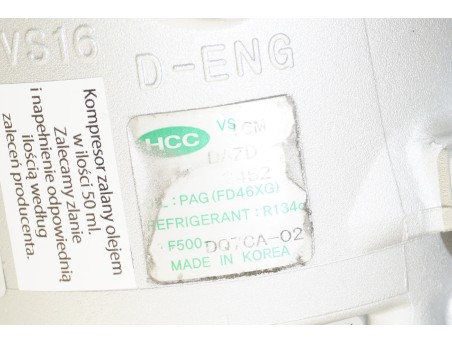 Klimakompressor HYUNDAI SANTA FE SONATA I30 GRANDEUR KIA CEED F500-DQ7CA-02