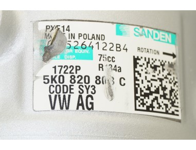 Klimakompressor AUDI SEAT SKODA VW...
