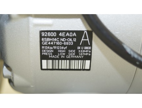 AC Compressor RENAULT KADJAR TALISMAN NISSAN QASHQAI 08- 1.5 DCI 926004EA0A