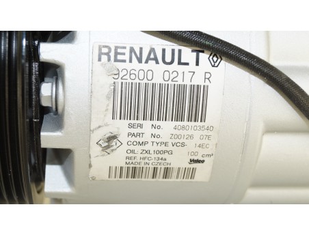 AC Compressor RENAULT CLIO IV CAPTUR 12- 0.9 1.2 TCE 926000217R